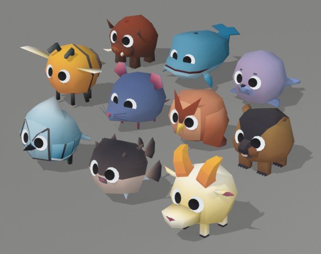 Animal Pack Vol.2 — all models in the pack