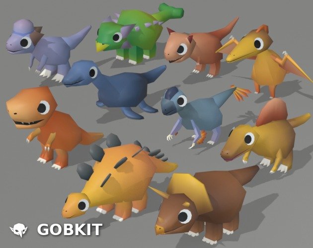 Dinosaur Pack — all models in the pack