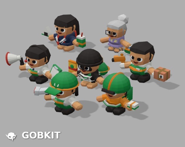 Character Pack Vol.1 — all models in the pack