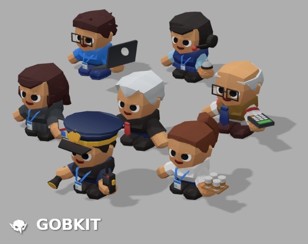 Character Pack Vol.2 — all models in the pack