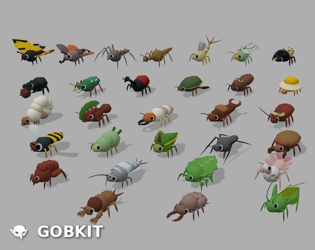 Insect Pack Vol.1 — all models in the pack