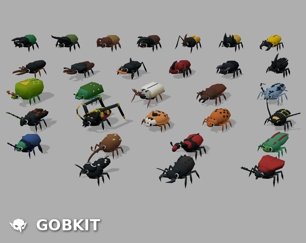 Insect Pack Vol.2 — all models in the pack
